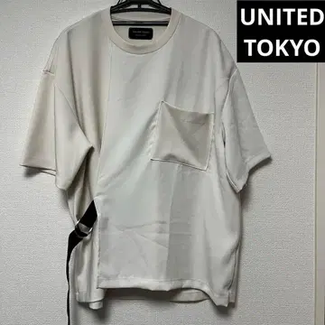 UNITED TOKYO 벨트 테드 하프 슬리브 오버 사이즈 풀오버