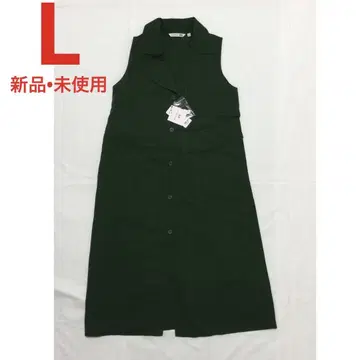 신상품 미사용 유니클로 여성용 원피스 L 슬리브리스 봄 여름 가을