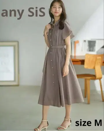 any SiS 반팔 셔츠 원피스