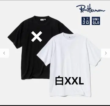 Ron Herman 유니클로 티셔츠 2XL 화이트 미사용 새상품