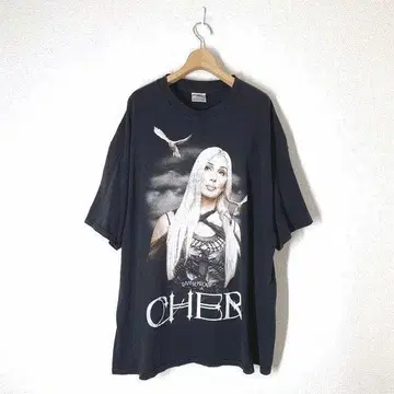 USA제 테네시 리버 Cher 2003 투어 티셔츠 2XL 블랙