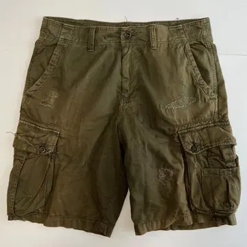 AMERICAN EAGLE 카고 팬츠 올리브 그린