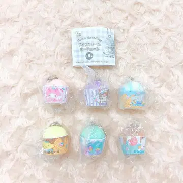 산리오 캐릭터즈 아이스크림 키체인 전 6종 풀 컴프