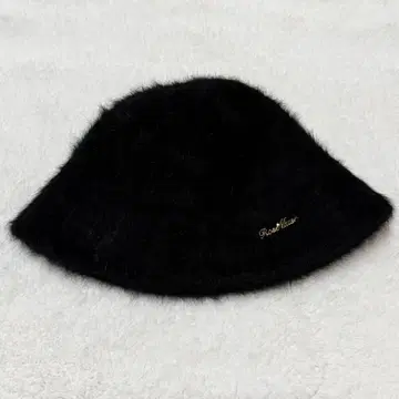 로즈뮤즈 찰름 퍼 버킷 햇 블랙