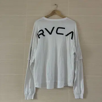 RVCA 화이트 긴팔 티셔츠