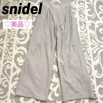 snidel 린넨 와이드 팬츠