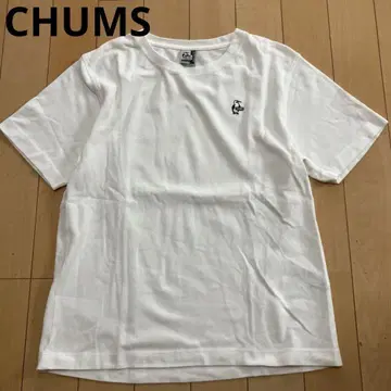 CHUMS 참스 티셔츠 반팔 티셔츠 화이트 L 사이즈
