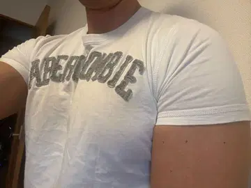 Abercrombie & Fitch 타이트 핏 티셔츠 S 화이트