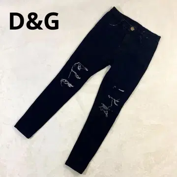 D&G 디앤지 JEANS 스키니 데님 블랙 슬림 스트레치 소재