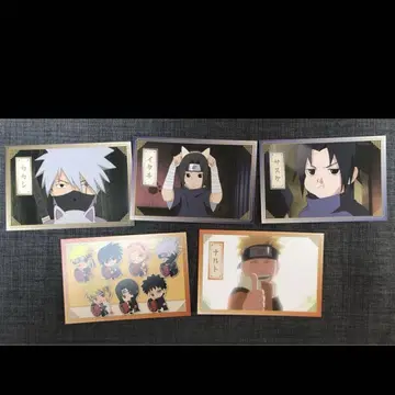 NARUTO 팝업 스토어 아사쿠사 혜택 엽서 전종 세트 5장