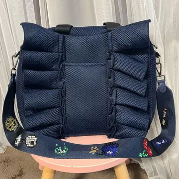 mimi 프릴 메쉬 숄더백 A4 PC