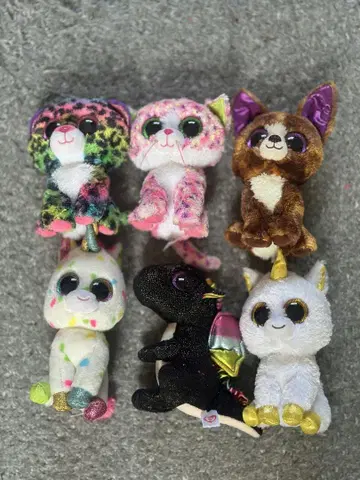 BEANIE BOO'S 봉제 인형 6개 세트