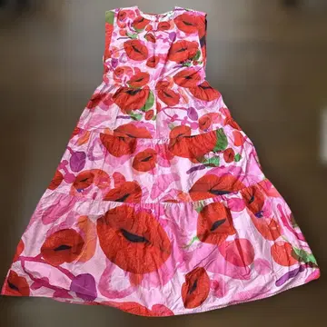 Desigual 플라워 프린트 슬리브리스 원피스