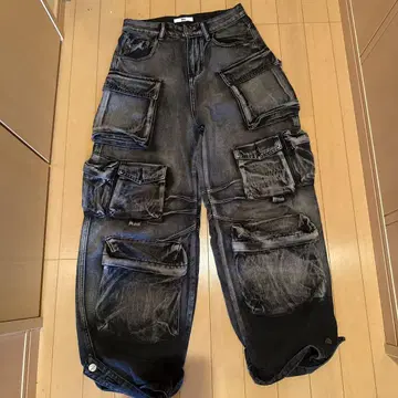 UELU 다크 그레이 카고 팬츠