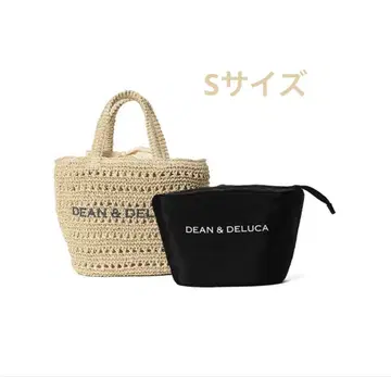 DEAN&DELUCA 크로셰 바스켓 백 S 내추럴