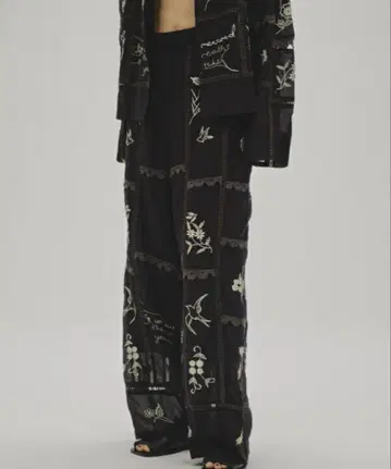 오늘의 자수 패치워크 팬츠