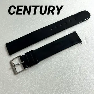 CENTURY 시계용 정품 가죽 벨트 밴드 설치 폭 약 15mm 블랙