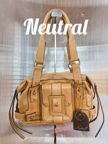 Neutral 베이지 가죽 숄더백