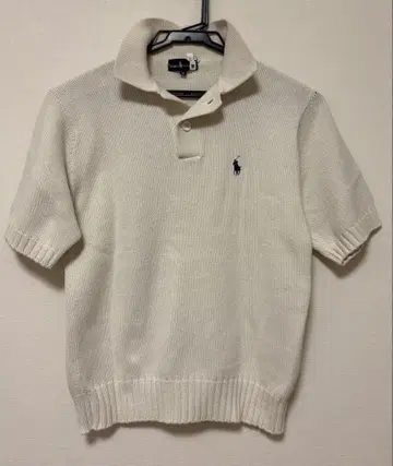 Ralph Lauren 반팔 피케 셔츠 M 아이보리