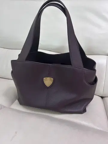 ATAO 토트백 다크 퍼플