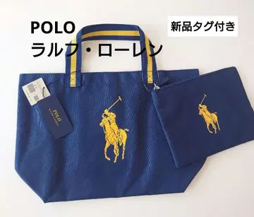 새상품 랄프 로렌 토트백 에코백 파우치 포함 네이비