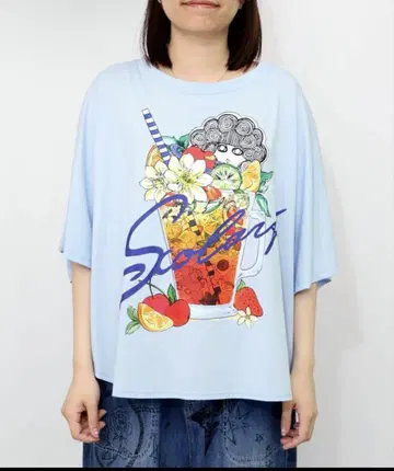 스칼라 스칼라 상그리아 패턴 접촉 냉감 풀오버
