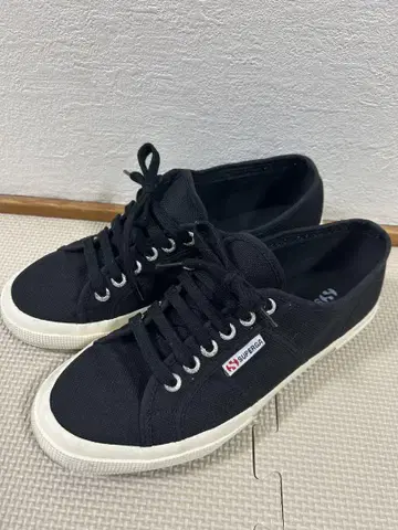 superga/스페르가 블랙 스니커즈 EU40(25~25.5)