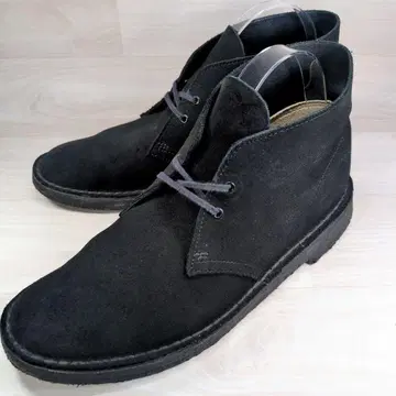 클락스 25.5cm 블랙 스웨이드 차카 부츠