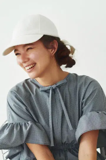 yori 리본 포함 화이트 캡