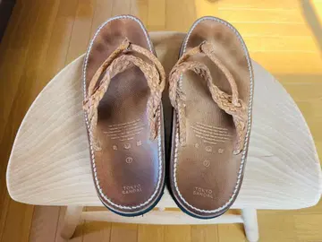 TOKYO SANDAL 브라운 뜨개질