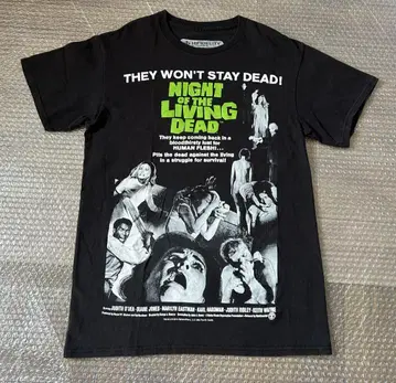 NIGHT OF THE LIVING DEAD 영화 티셔츠 사이즈 S