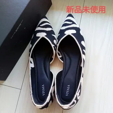 비바비아 VIVAIA 애니멀 프린트 뮬 40 25cm 미사용 새상품