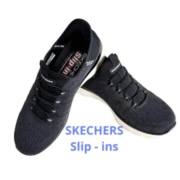 새상품급 SKECHERS Slip-Ins 블랙스니커즈 26.5cm