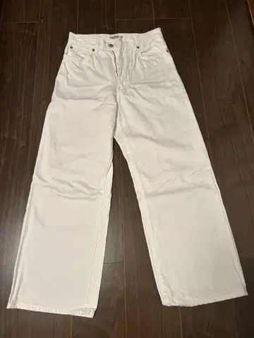 저널 스탠다드 Relume Jeans 화이트 와이드 팬츠