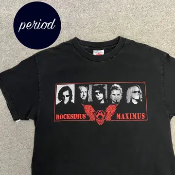 P2144 00s Aerosmith 투어 밴딩 티셔츠 스트릿 구제 의류