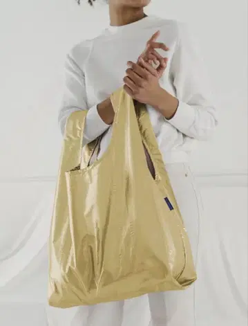 BAGGU Standard 메탈릭 골드 일본 한정판 에코백