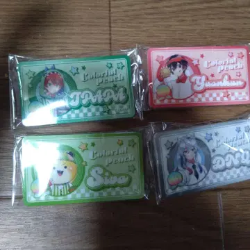 컬러풀 피치 이름 배지 세트