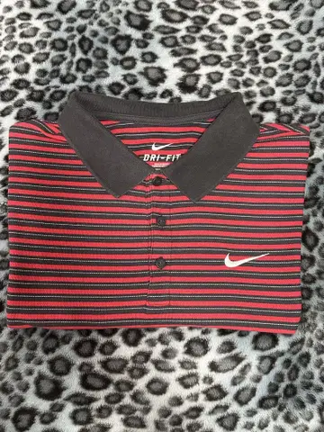 Nike DRI-FIT 빨검 스트라이프 폴로 셔츠