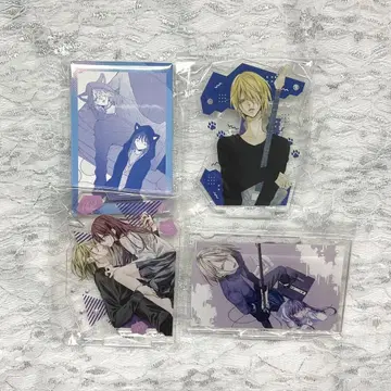 길고양이와 늑대 만후쿠 가챠 아크릴 스탠드 캔뱃지