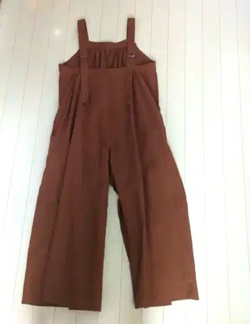저널 스탠다드 브라운 오버롤 와이드 팬츠 프리 사이즈