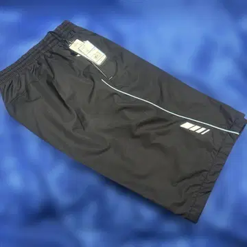 블랙 사이드 지퍼 팬츠