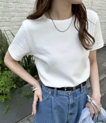 DISCOAT 컴팩트 티셔츠 화이트 화이트 L