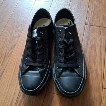 CONVERSE IC049 가죽 올스타 OX 블랙 흑백