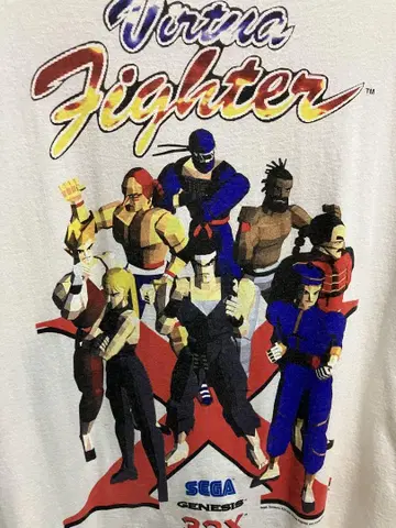 90s 버챠 파이터 32X 게임 티셔츠 XL 빈티지