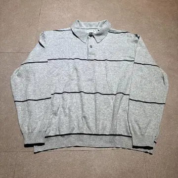 Lacoste 라거 셔츠 피케 셔츠 긴팔 그레이 슬림 L