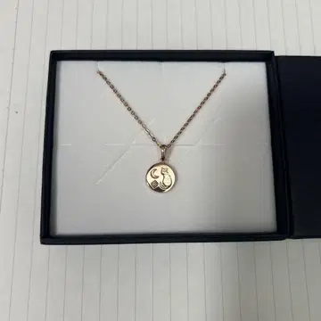 화이트 클로버 목걸이 고양이