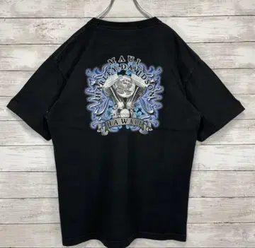 레어 Harley Davidson 블랙 티셔츠
