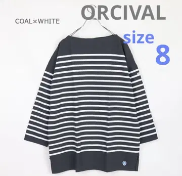 컨디션 최상 ORCIVAL 오르치발 보더 바스크 셔츠 8 튜닉 GY