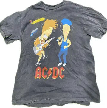 AC/DC 빈티지 티셔츠 X-LARGE 그레이
