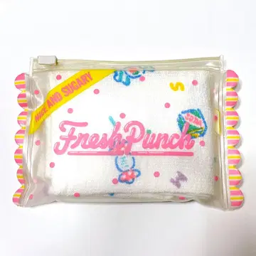 프레쉬 펀치 케이스 포함 핸드 타월 산리오 쇼와 레트로 레어